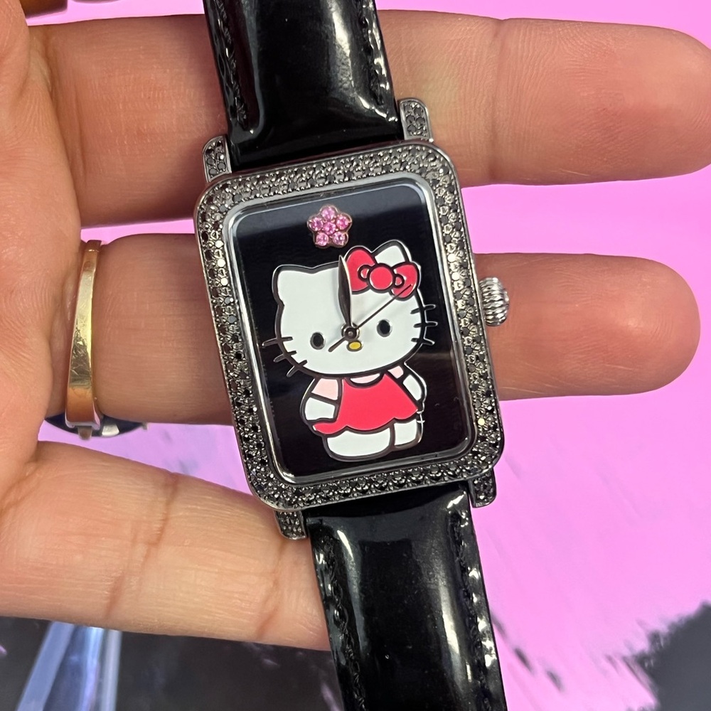 Sanrio Kimora Lee Simmons Hello Kitty Sapphire Crystal Watch